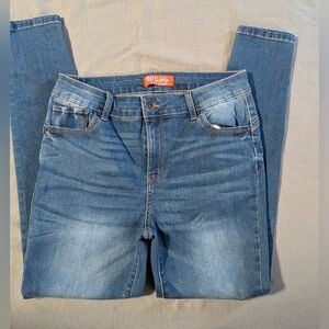 Wax Jean Blue Denim Jeans with Orange Label